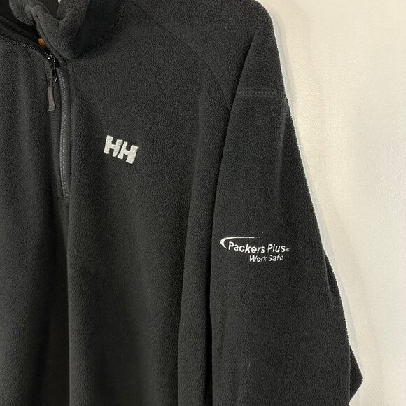 Helly Hansen Womens Long Sleeve Half Zip Fleece Sweater Top Black Size XL - Picture 3 of 4